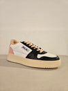 Sneakers in pelle  logic nero logic bianco .galaxy blush.f.do di mono