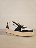 Sneakers in pelle logic nero.logic bianco.f.do nono carta