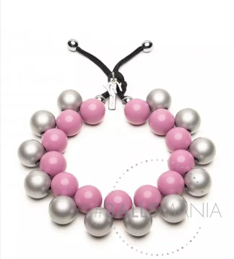 Collana ballsmania Combo balls gelso/ Silver metal