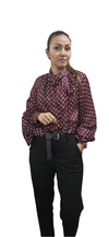 Blusa a pois vino Tensione in