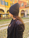 Blazer in paillettes nera Tensione In